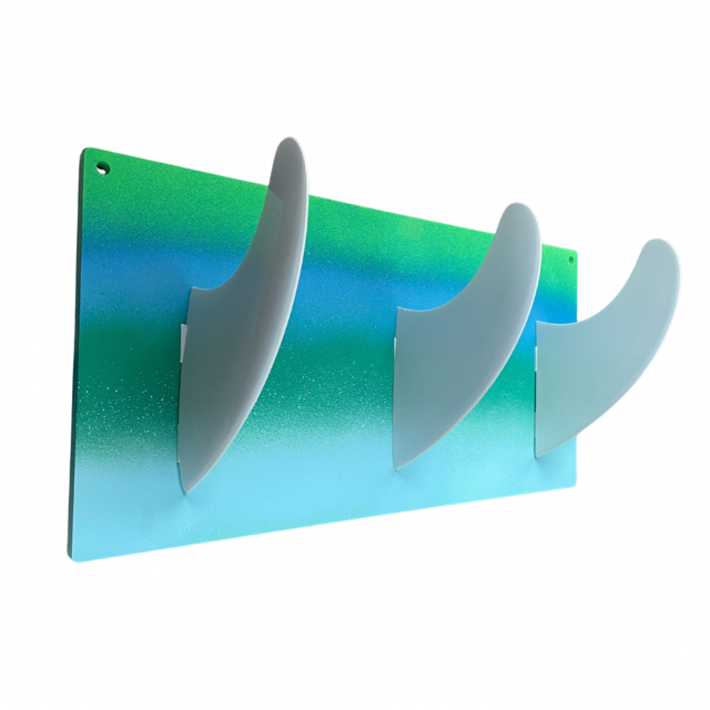 Triple Surf Fin Acrylic Hanger