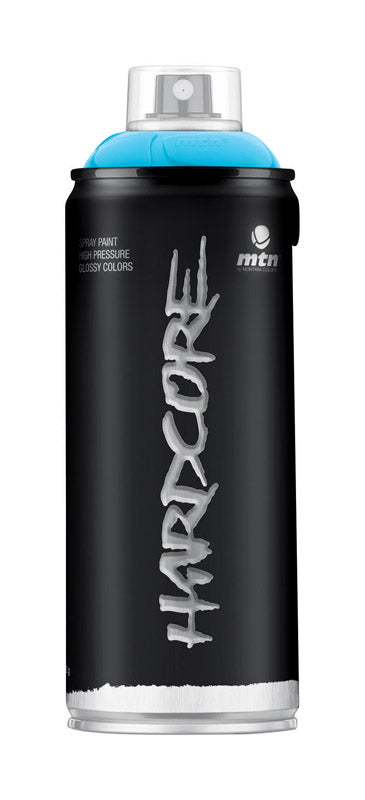 Montana Colors 1863554 11 oz Hardcore Gloss Spray Paint, Light Blu