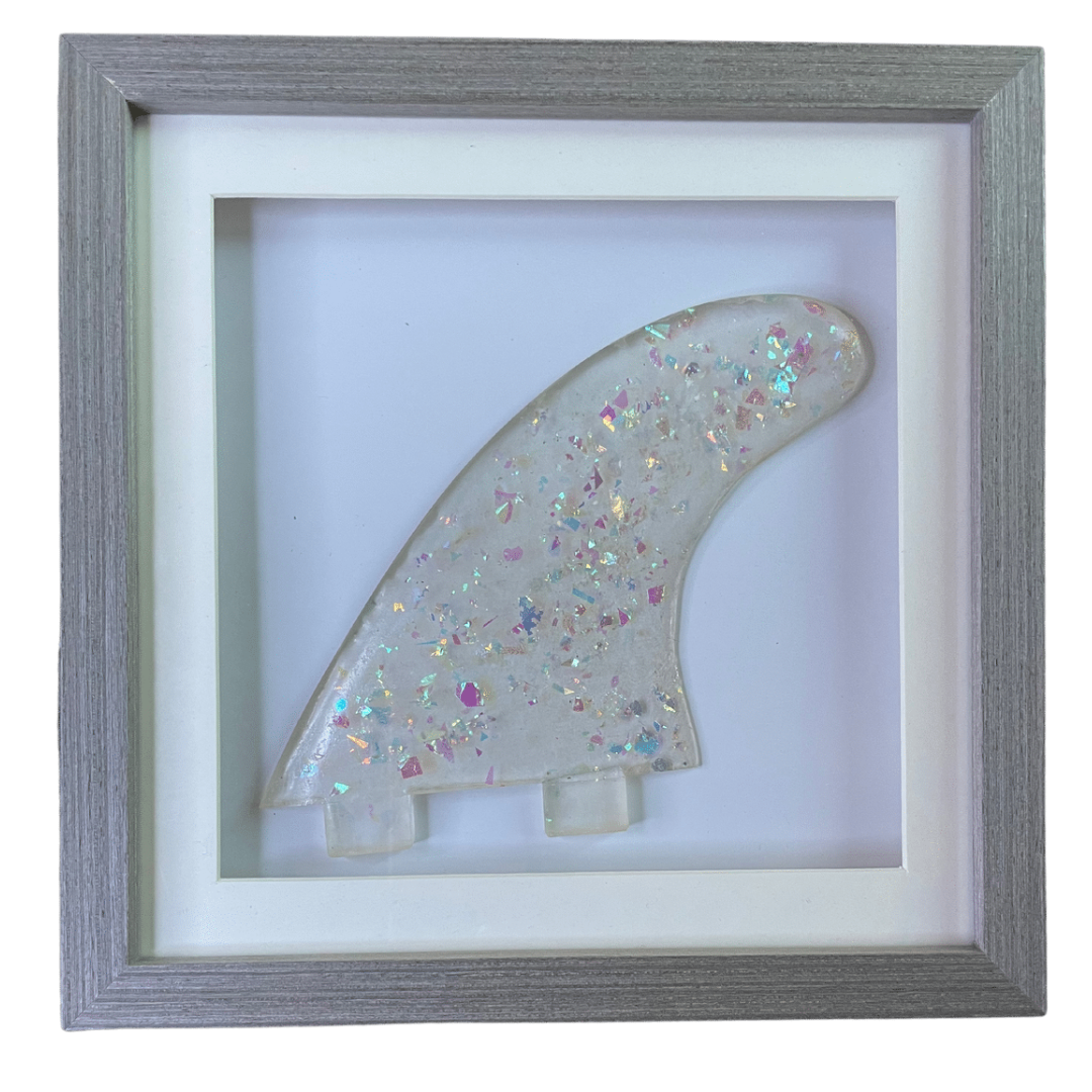 One of a Kind - Framed Custom Surf Fin Art - Unique Fins