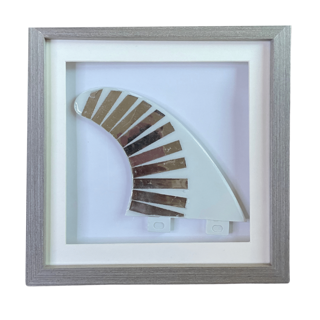 One of a Kind - Framed Custom Surf Fin Art - Unique Fins