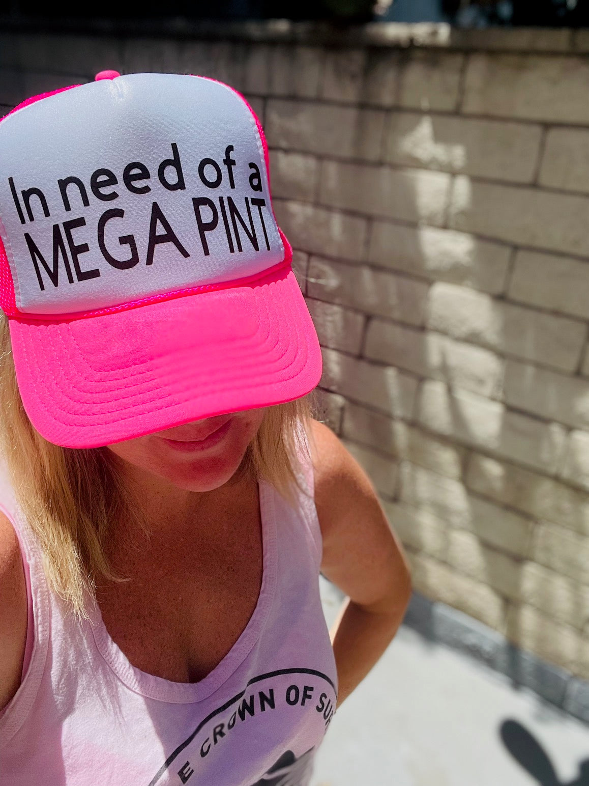'In Need of a MEGA PINT' Trucker Hat