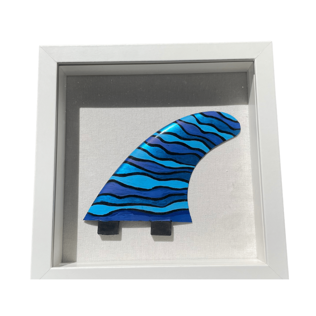 One of a Kind - Framed Surf Fin Art - Beach Themed