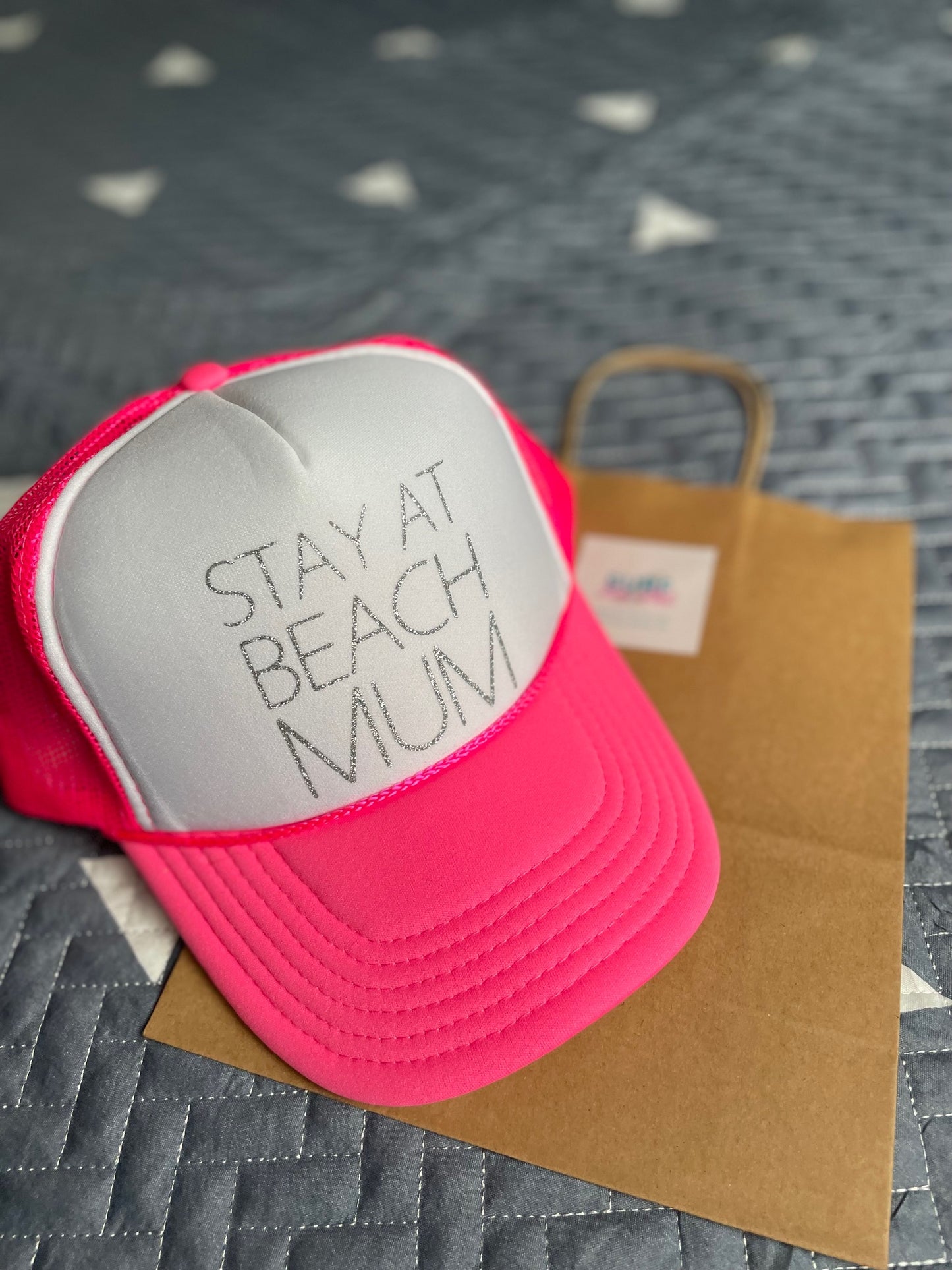 'Stay at Beach MOM' Trucker Hat