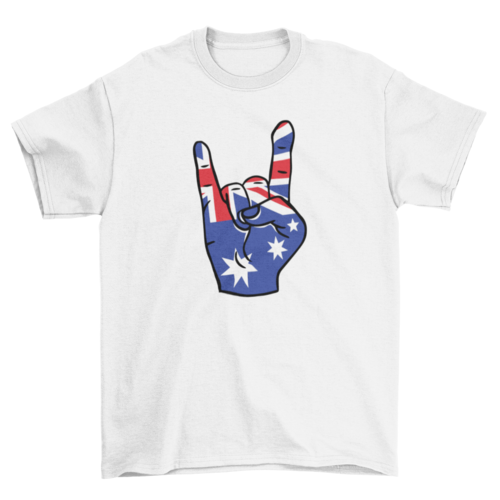 Australia rock on t-shirt design