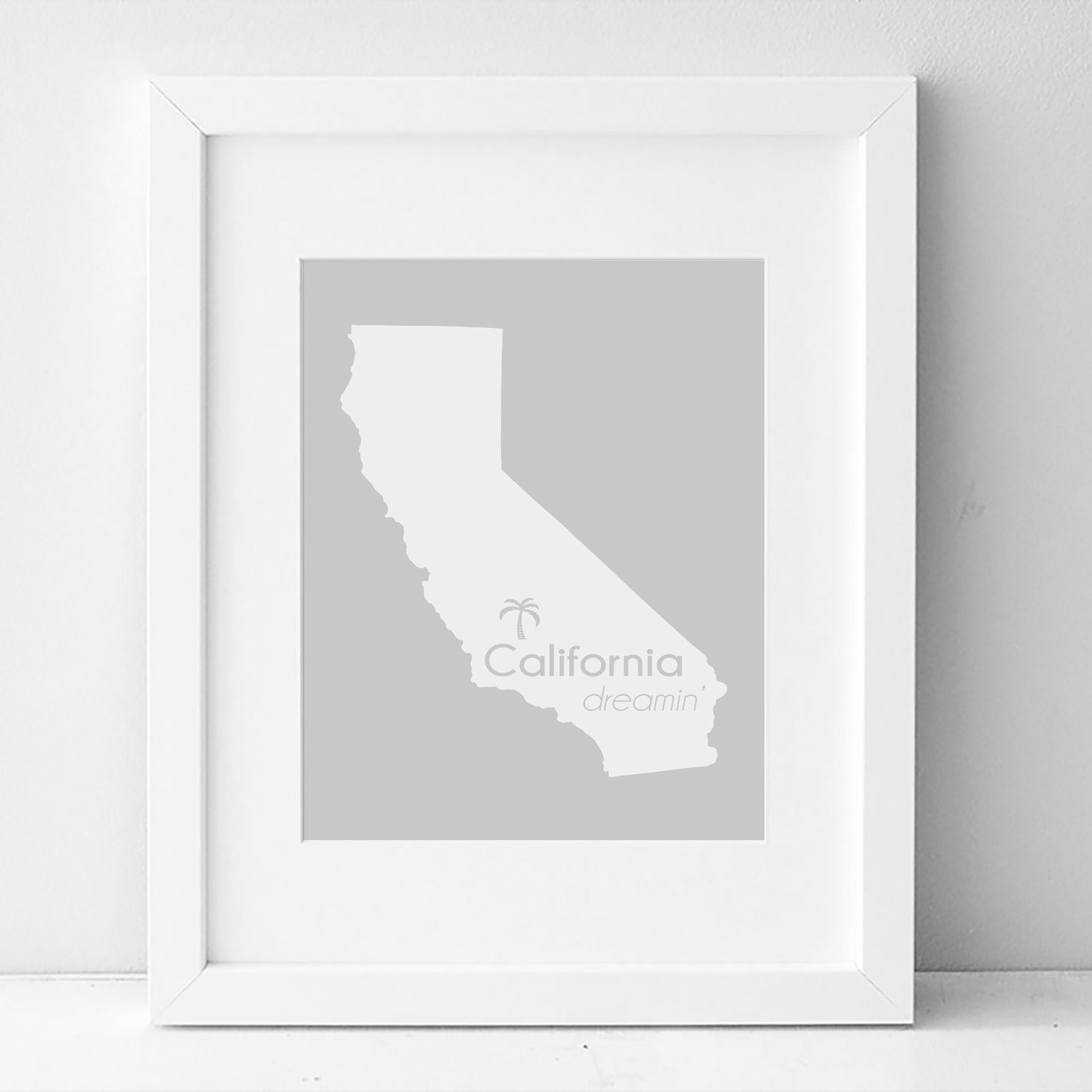 California State Wall Art Print - Frame Not Included