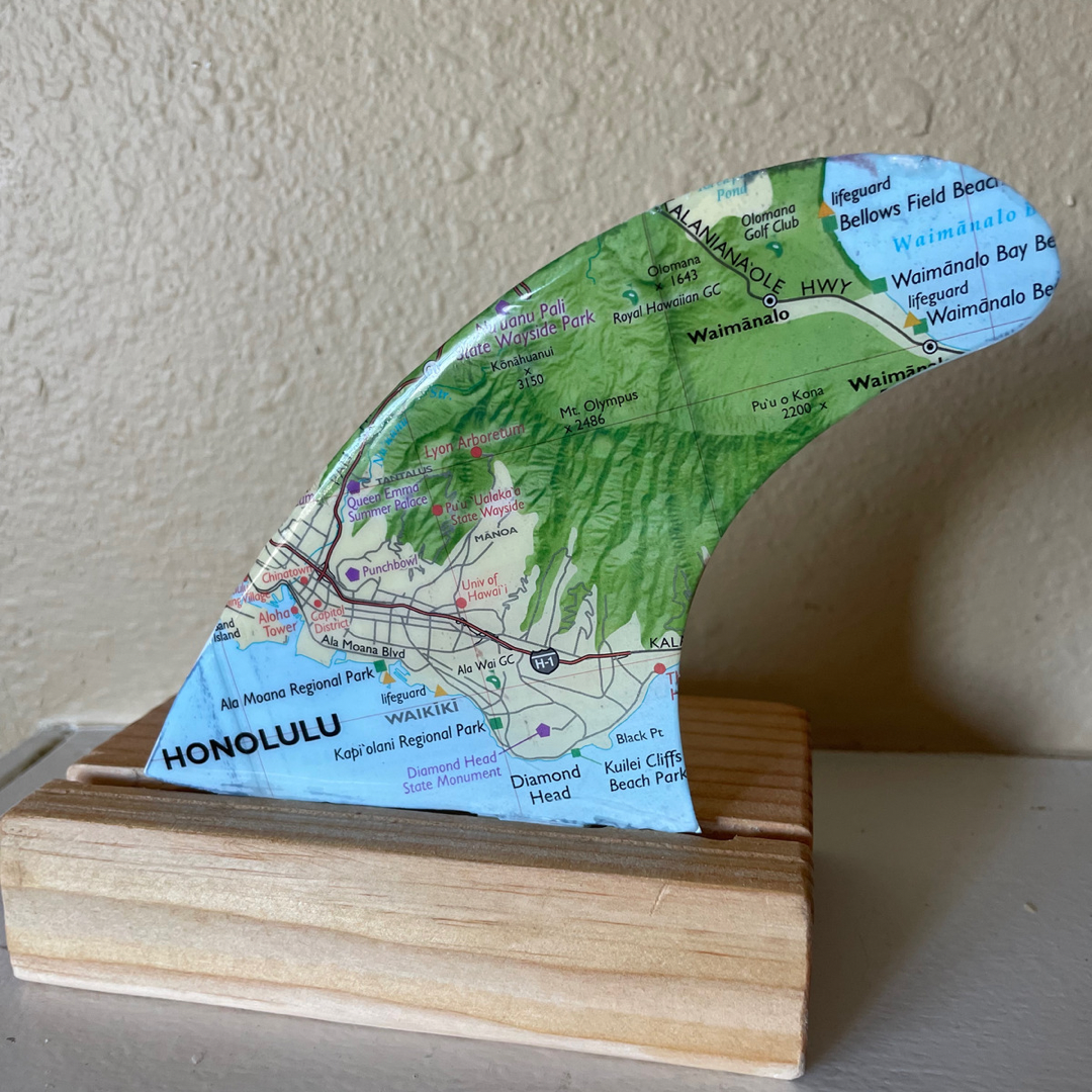 waikiki, honolulu, diamomd head - map