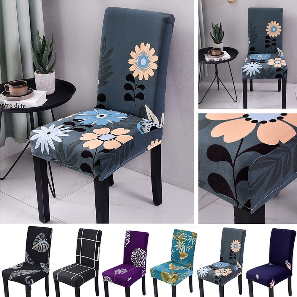 DIDIHOU Floral Printing Chair Covers Spandex