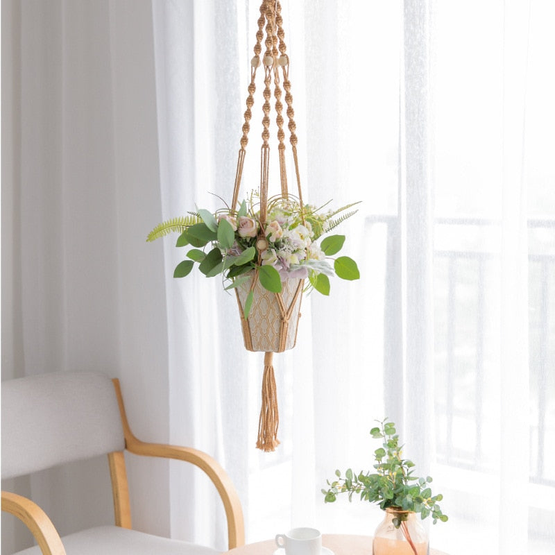 Hot sales 100% handmade macrame plant hanger flower /pot hanger for