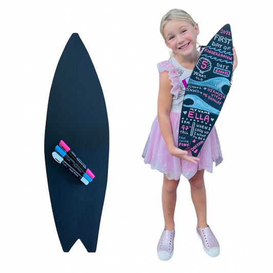 Chalkboard - mini surfboard